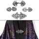 thumbnail image 1 of 4 piezas Clips de suéter vintage Patrones de flores Broche Chal Clips Cardigan Plata Hugo Capa de Cape Cierre de cierre, 1 of 10