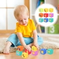 thumbnail image 2 of MasteelfCA 9pcs Building Blocks Stacking Baby Toys Toddler Colorful Stacking Blocks Set, 2 of 7