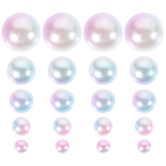 Raindrops No Hole Faux Beads Assorted Colors Vase Filler Smooth Round Beads for Decorative Centerpieces