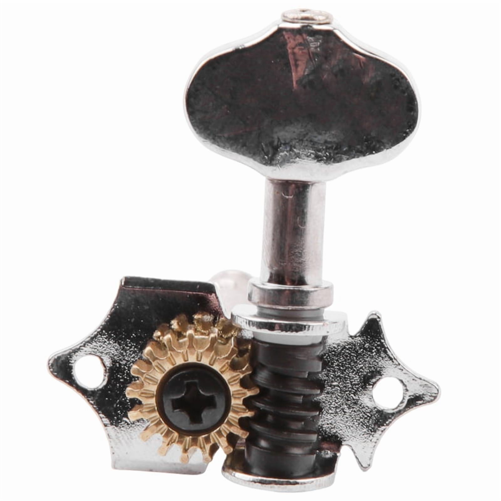 12L12R 24Pcs 1:18 Guitar String Tuning Pegs Tuner Machine Heads Knobs Tuning Keys for Acoustic or Electric Guitar Silver