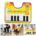 thumbnail image 1 of Yellow Toilet Piano Musical Mat – Fun Bathroom Toy with Automatic Sound and Light, 60X48 Inches, Great for Toe Quilting and Family Entertainment, 1 of 9