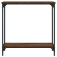 thumbnail image 2 of vidaXL Table Console Chêne Brun 75x30,5x75 cm Bois Manufacturé, 2 of 5