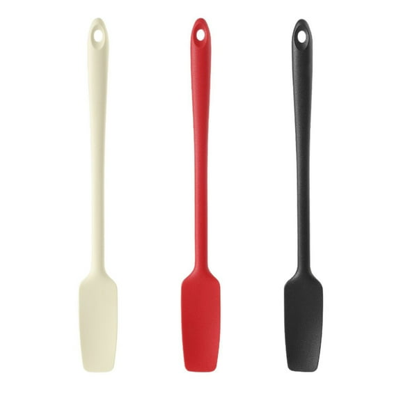 Shoreew Silicone Jar Spatula for Scraping Spreading Long Handle Rubber Scraper for Jars Bottles Heat Resistant BPA Free Silicone Utensil for Home Kitchen Bakery