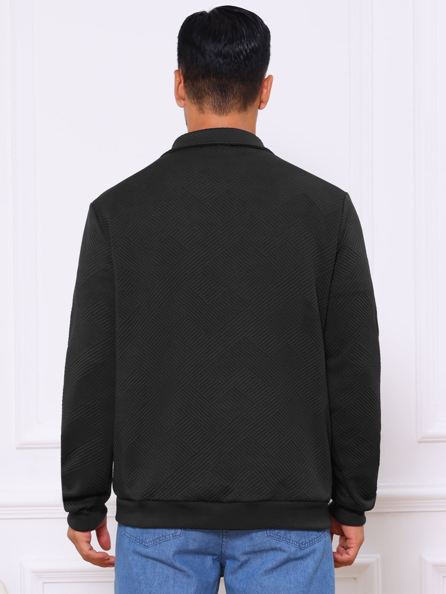 DARING DIVA Zip Pullover Long Sleeve Knitted Sweatshirts XL Black