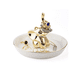 thumbnail image 4 of Organizador de joyas Soporte de exhibición de joyería Soporte de anillo de escultura de elefante Placa de cerámica para collares, pulseras y aretes Cabeza de ciervo blanco, 4 of 5