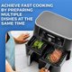 thumbnail image 4 of Air Fryer Rack Grill para 8QT Double Pot Basket AirFryer (rejilla de vapor + parrilla + cepillo) JShteea Libre de BPA, 4 of 8