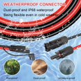 thumbnail image 4 of MOOKEERF Solar Panel to SAE Adapter Cable - 100FT 10AWG Solar Extension Cable for RV Solar Panel Caravan Battery Charger Kit with SAE Polarity Reverse Adapter, 4 of 5