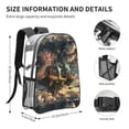 thumbnail image 2 of 16 Inch Transparent Backpack With Lightweight And Durable Design Without Pockets Transparent For Work Business Travel Sports Celebrating Independence Day (7), 2 of 7