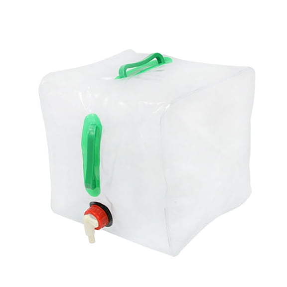 Outdoor Portable Water Bag with Faucet Folding Bucket Drinking Water Container