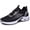 Black, variant on Women's Lightweight Breathable Knit Running Shoes, Non-Slip Air Cushion Athletic Sneakers, Black