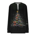 thumbnail image 4 of Mifsaly Womens Half Zip up Sweatshirt Christmas 2025 Xmas Tree Print Quarter Zipper Sweatshirts Loose Fit Long Sleeve Pullover Tops Sweater Holiday Party Festival Loungewear, 4 of 5