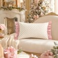 thumbnail image 4 of Kojanyu Ruffle Throw Pillow Covers, Vintage Floral Decorative Cushion Cases, Cottage Style Pillow for Sofa Bed Decor and Living Room Accent., 4 of 8