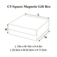 thumbnail image 3 of Geoto 10"×10"×4.5" C5 Square Size Luxury Rigid Magnetic Closure Collapsible Gift Box,Foldable Boxes for Gift Wrapping Wholesale(White), 3 of 4