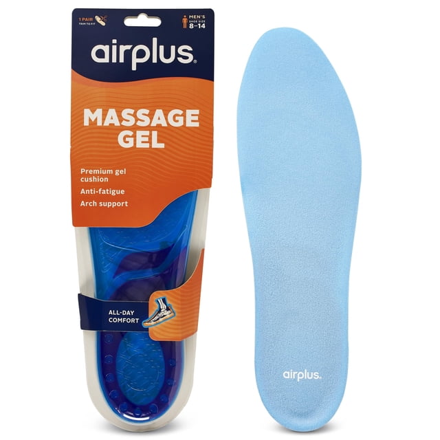 Plantilla Airplus Super Gel Cushion para hombre, talla 8-14, cómoda