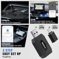 thumbnail image 4 of Upgraded Wireless CarPlay & Android Auto Adapter for iPhone & Android, Mini Plug & Play Dongle, Fast & Stable No-Lag, Converts Fa, 4 of 7