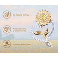 thumbnail image 2 of Joyeria Xtellar Mujer Collar De Plata 925 Collares Girasol Dijes, 2 of 3