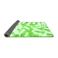 thumbnail image 2 of Ahgly Company Indoor Round Abstract Green Modern Area Rugs, 3' Round, 2 of 4