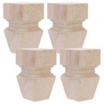 thumbnail image 3 of Couch Leg Replacement Wood Furniture Feet Diy Versatile Decor Styles 4Pcs Round Shape, 3 of 5