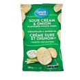 thumbnail image 1 of Great Value Sour Cream & Onion Flavoured Potato Chips, 1 of 2
