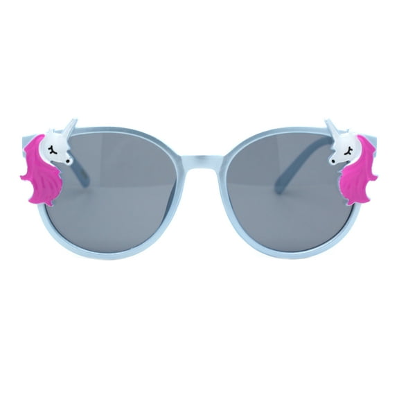 Unicorns Design Girls Sunglasses Kids Fashion Shades UV 400 Blue