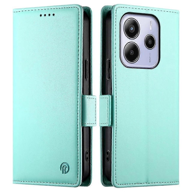 For Xiaomi Redmi Note 14 4G (164.84x78.15x8.16mm) Stand Case PU Leather Wallet Phone Cover - Black