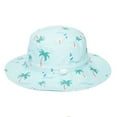 thumbnail image 4 of WUXIAN Baby Girls Sun Hats Cartoon Print Sun Hat Upf 50+ Outdoor Adjustable With Wide Brim Bucket Hats For Kids Toddler Beach Safari Hat,Light Blue,3-6 Years, 4 of 6