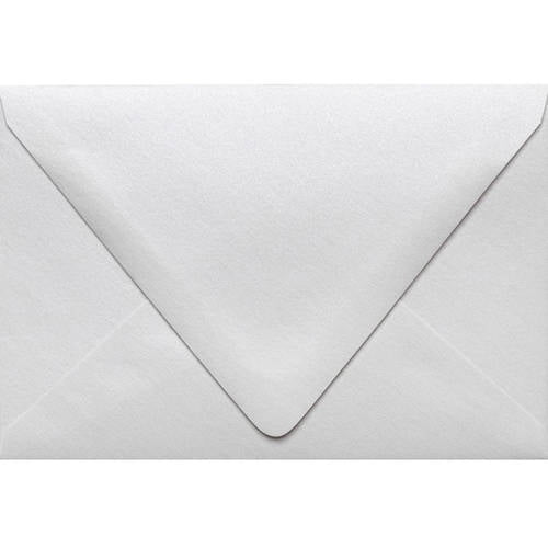A4 Contour Flap Envelopes (4 1/4 x 6 1/4) Crystal Metallic (250 Qty