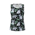thumbnail image 4 of Fotbe Cartoon Koala Bear Womens Loose Fit Casual Flowy Slim-Fit Tank Tops Athletic Round Neck Trendy Sleeveless Summer Tops for Gym and Yoga-X-Large, 4 of 9