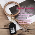thumbnail image 3 of 5Pcs 6Pcs 11Pcs Wristlet Keychain Bracelet with Tassel, Leather Bracelet Bangle Key Ring for Women Girl, 4 Inches, 3 of 6