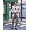 thumbnail image 3 of COOFANDY Men's Classic Fit Flat Front Dress Pants No Iron Premium Casual Pants Expandable Waist Suit Pants, 3 of 6