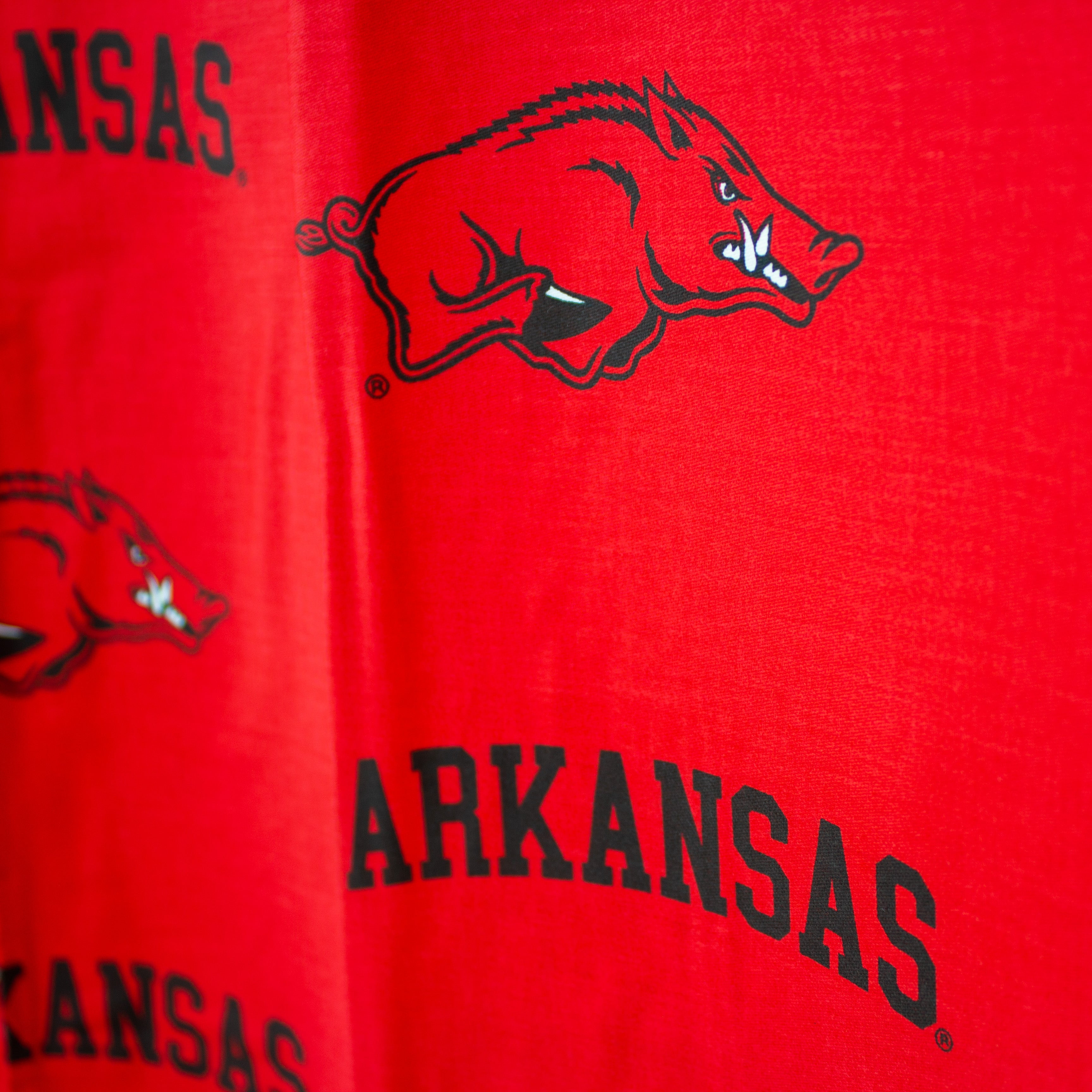 Arkansas Razorbacks Printed Shower Curtain Cover - 70" x 72"