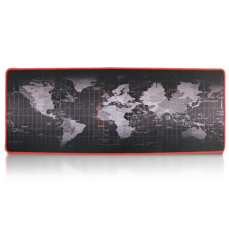 Gaming Mouse Mat - TSV Extended Mouse Pad XXL World Map E-Sports Gaming Mouse Mat- 31.5