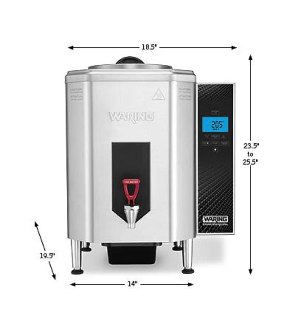 Waring Products WWB10G 120V 10 Gallon Hot Water Dispenser w/ 5-15 Plug