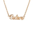 thumbnail image 1 of Diseño simple aleación mujer inglés Believe carta colgante collar cadena 16''- Oro Zulema Believe Letter Necklace, 1 of 4