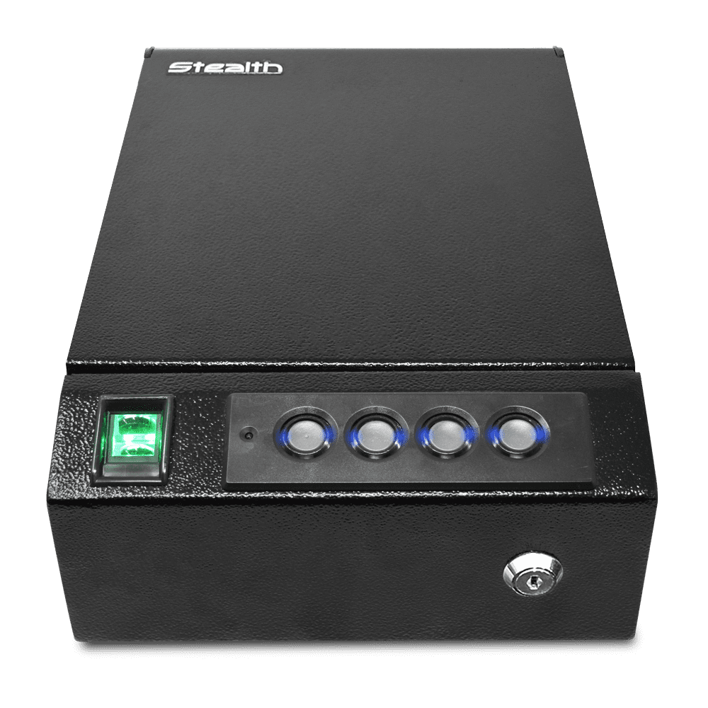 Stealth Top Vault TV1 Top Opening Biometric Quick Access Finger Print Gun Safe, Pistol Safe, Handgun Safe
