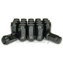 20 Black Lug Nuts 14x1.5 For 2011 - Newer Grand Cherokee SRT8 Trailhawk 1.75"