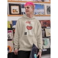 thumbnail image 2 of Abstract Poster I Love You Hoodie Men -Image by Shutterstock, Male 3X-Large, 2 of 4