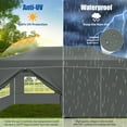 thumbnail image 3 of SANOPY Heavy Duty 10'x 20' Pop up Canopy, Thicken EZ Pop-up Canopy Tent Outdoor Portable Canopy for Weddings, Commercial Waterproof and UV 50+ Gazebo with Roller Bag， Gray, 3 of 9