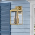 thumbnail image 5 of Livex Lighting Nyack 3 Light Outdoor Wall Lantern in Antique Brass, 5 of 16