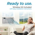 thumbnail image 3 of BLACK+DECKER BWAC14WTB 14,000 BTU Window Air Conditioner Unit, AC Cools Up to 750 Square Feet, Energy Efficient, White, 3 of 6