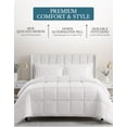 thumbnail image 4 of Casa Platino Twin Comforter Set - Pre-Washed Twin Bed Comforter Set - Twin Ultra Soft Bed Set Twin - Brushed Microfiber Twin Bedding Sets - Breathable Twin Bed Set - Cozy Twin Bedding – White, 4 of 9
