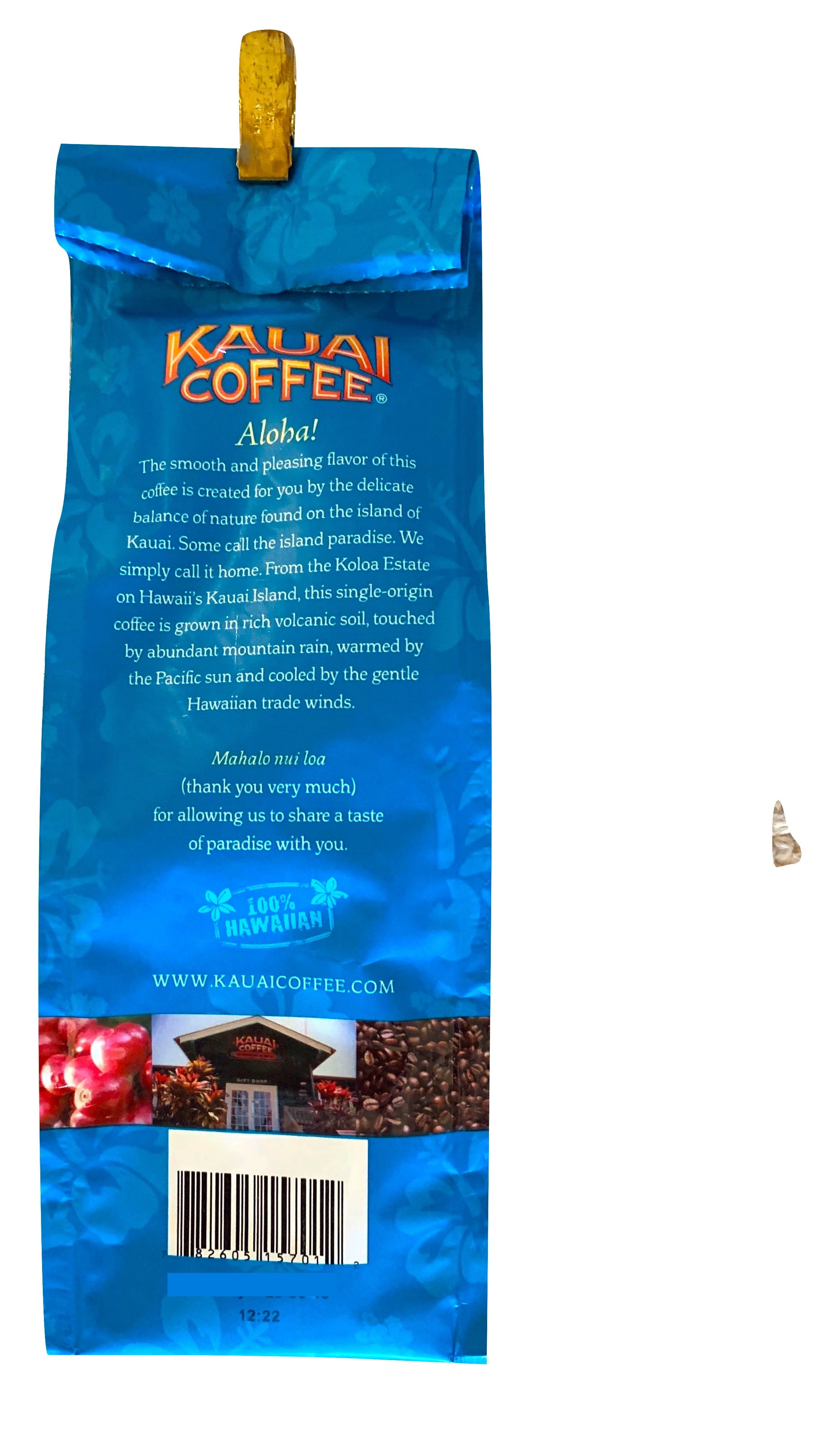 Kauai Coffee Dark Roast Whole Bean 7oz