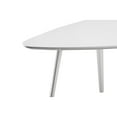thumbnail image 7 of Pangea Home Hal Modern Lacquer Wood & Powder Coated Accent Table in White, 7 of 7