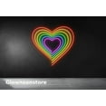 thumbnail image 3 of Glowneon Heart LGBT Neon Sign, Heart Rainbow Led Light, Heart Decor, LGBT Comunity Sign, 3 of 4