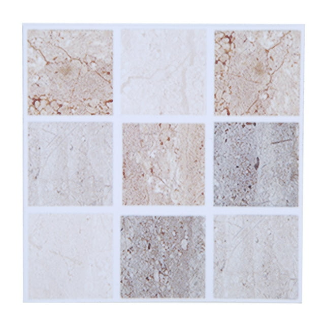 18Pcs Mosaic Tile Transfer, Waterproof Tile Sticker Mosaic Self Adhesive Stick Self Adhesive DIY Backsplash Stick on Wall Tiles for Kitchen and Bathroom