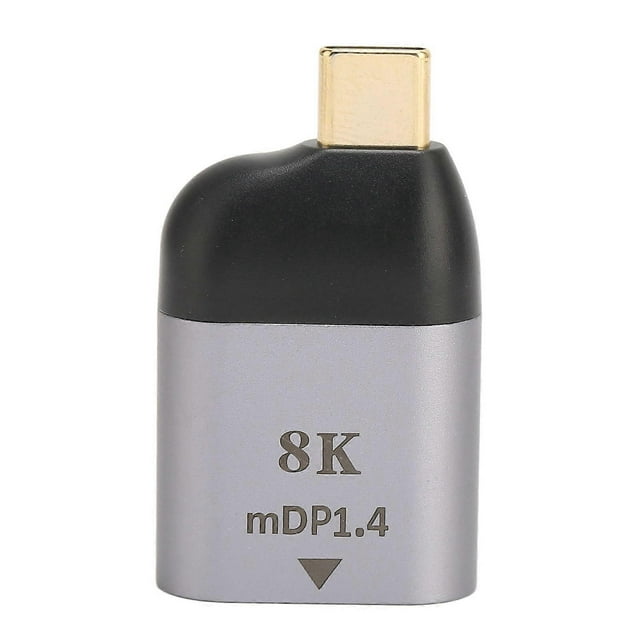 USB C to Mini DisplayPort Adapter, Small Form Factor, Plug and Play, 8K 60Hz, USB Type C Male to Mini DP Female