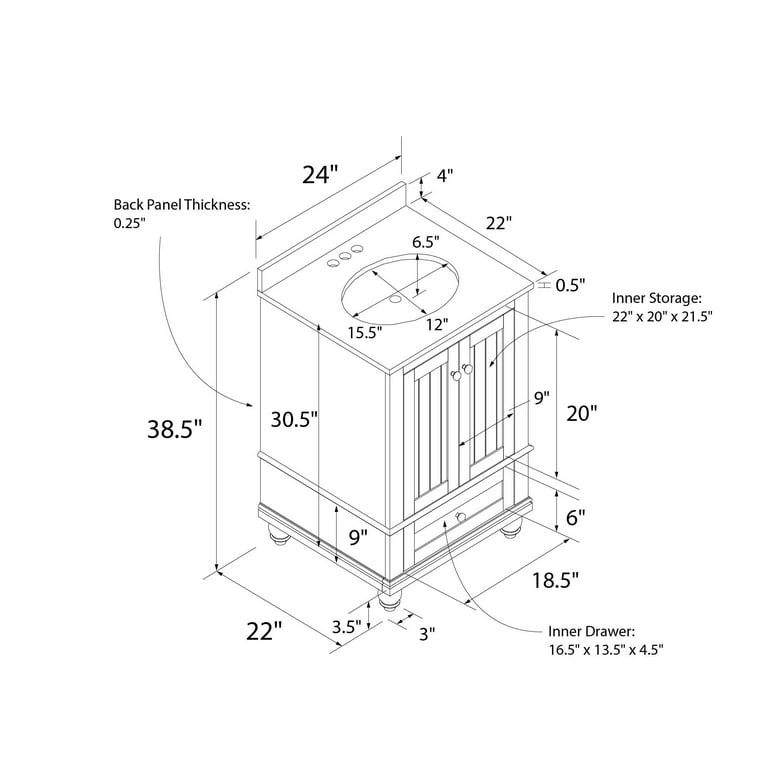 Standard bathroom vanity sizes deals