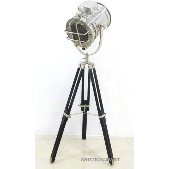 Designer Nautical Spotlight Collectable Searchlight Spot Light Studio Tripod Floor Lamp
