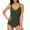 Bikini Tankini Coverup Swimsuits Army Green on Clearance, variant on Women's Plus Size Flowy Swimsuit Crossback Tankini Top Modest Swimwear