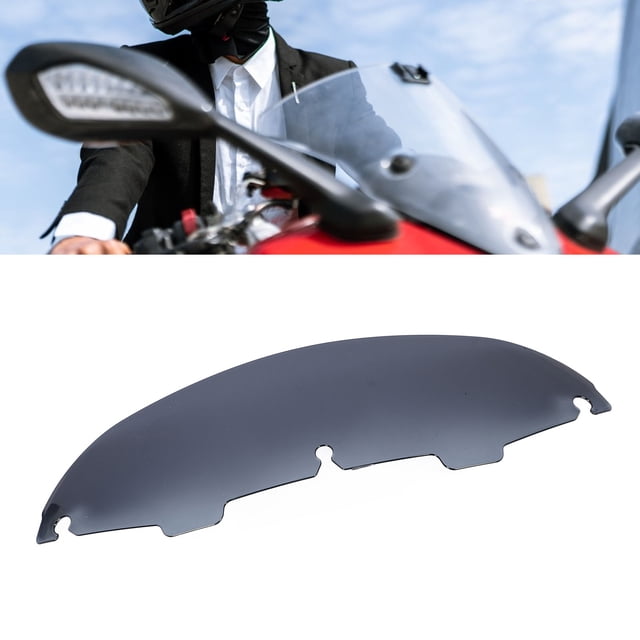 Motocicleta Parabrisas Extendida, Extensión De Parabrisas Con Ruido De Viento Absorbente, Apariencia Elevada Parabrisas Irrompible Adecuada Para Motocicleta Y Motocicleta De